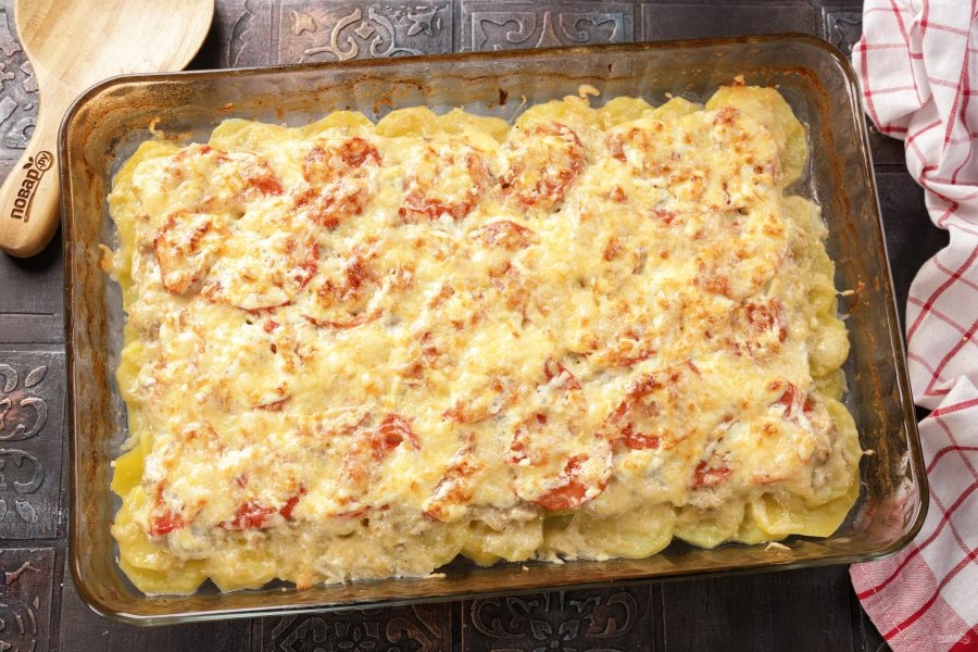 Шаг 16: Мясо пофранцузски из куриного фарш а