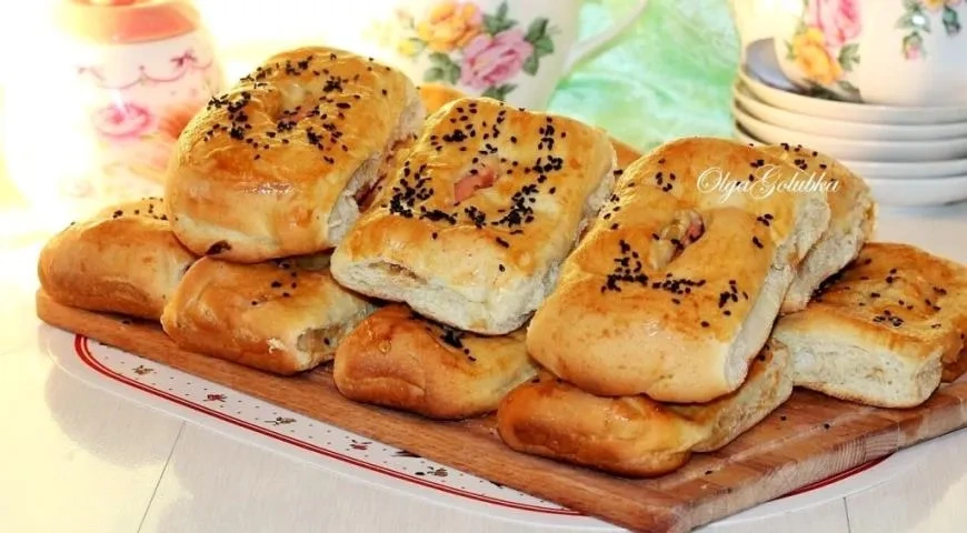 Пироги с овощами и сырными сосисками: шаг 16