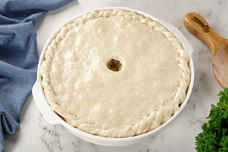 Шаг 16: Простой мясной пирог с картошкой