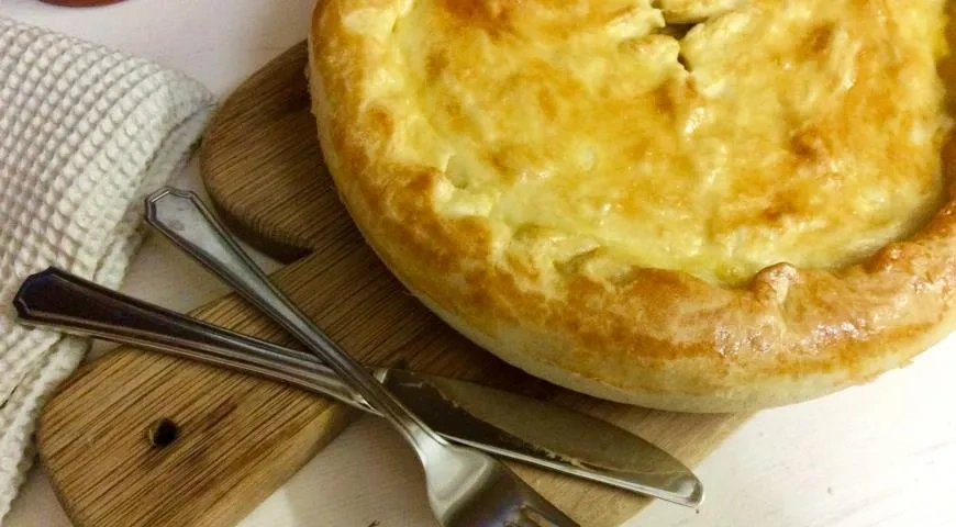 Традиционный пирог с капустой (маленький): шаг 16