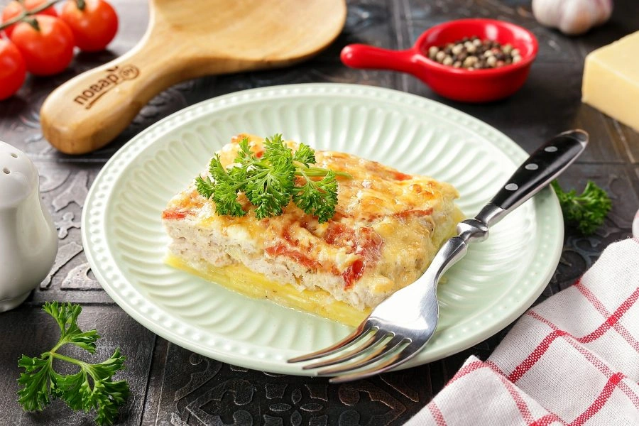 Шаг 17: Мясо пофранцузски из куриного фарш а