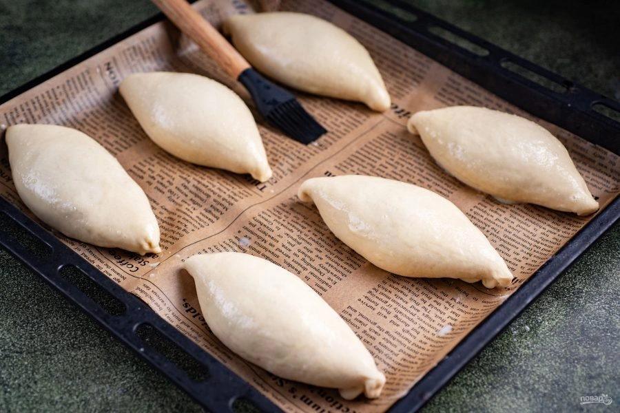 Шаг 17: Пирожки с капустой в духовке