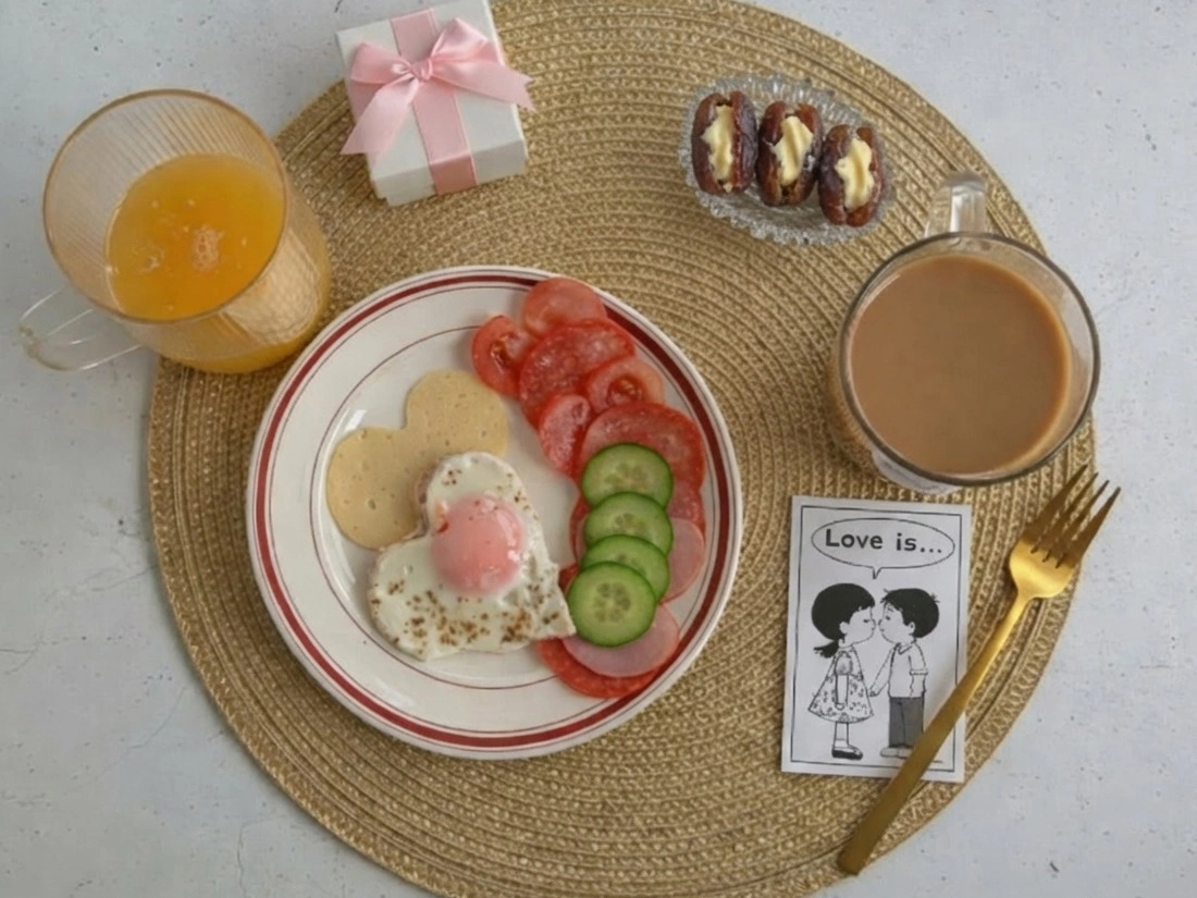 Шаг 17: Простой романтический завтрак к 14 февраля