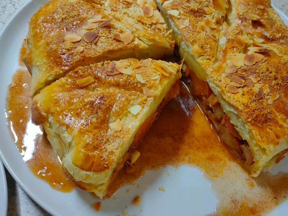 Шаг 19: Пирог с яблоками и тыквой