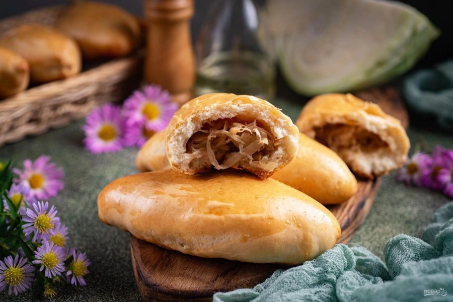 Шаг 19: Пирожки с капустой в духовке