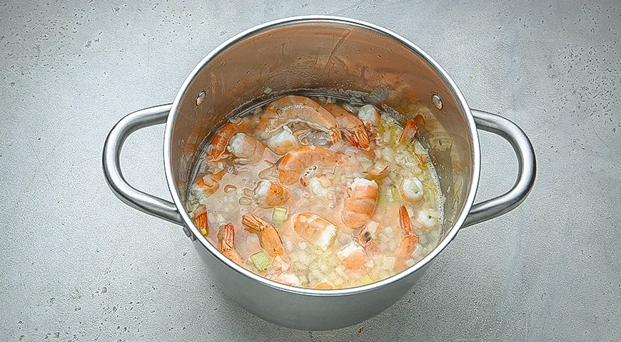 Биск из морепродуктов: шаг 2