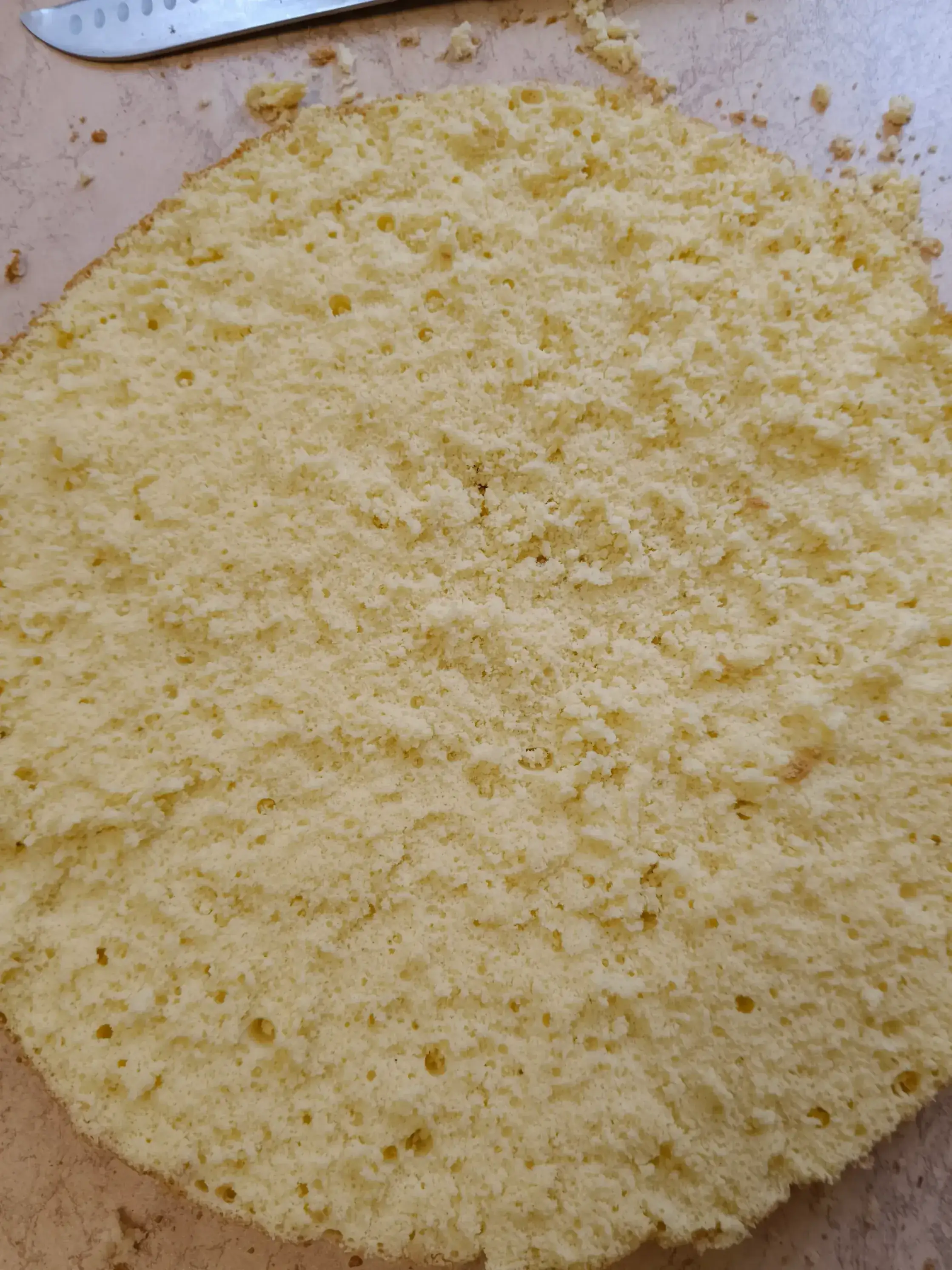 Бисквитный торт Cнежность: шаг 2