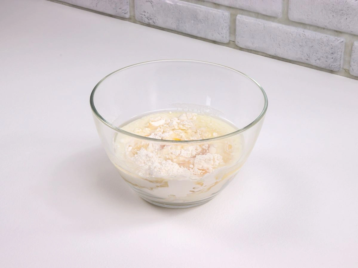 Шаг 2: Блинчики с мясом