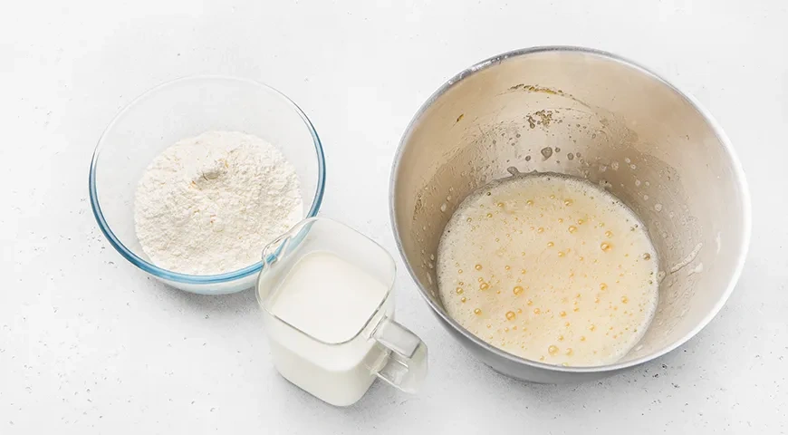 Блинный торт с кремчизом: шаг 2