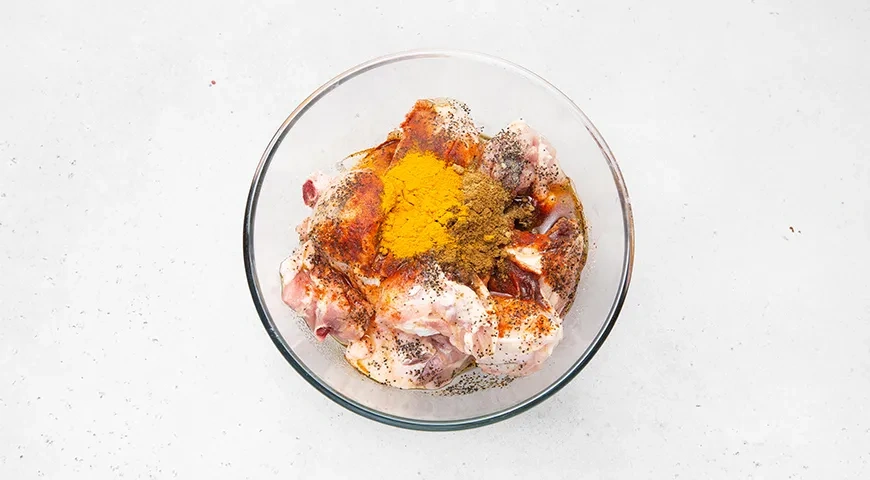 Булгур с курицей в рукаве в духовке: шаг 2