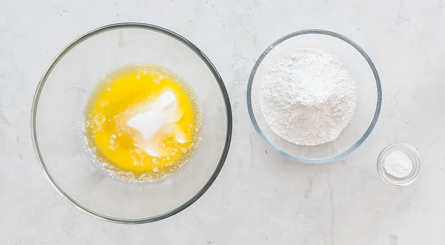 Цветаевский пирог с малиной: шаг 2