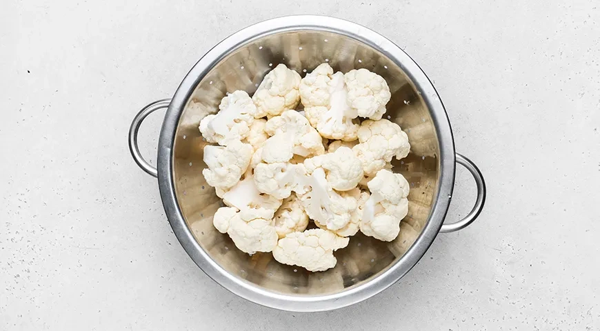 Цветная капуста на пару: шаг 2