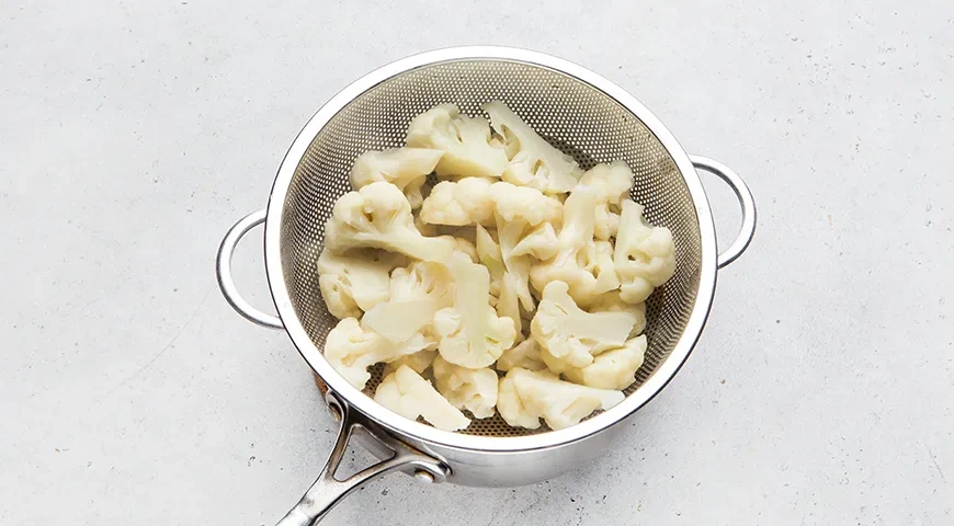 Цветная капуста, запеченная со сливками и сыром: шаг 2