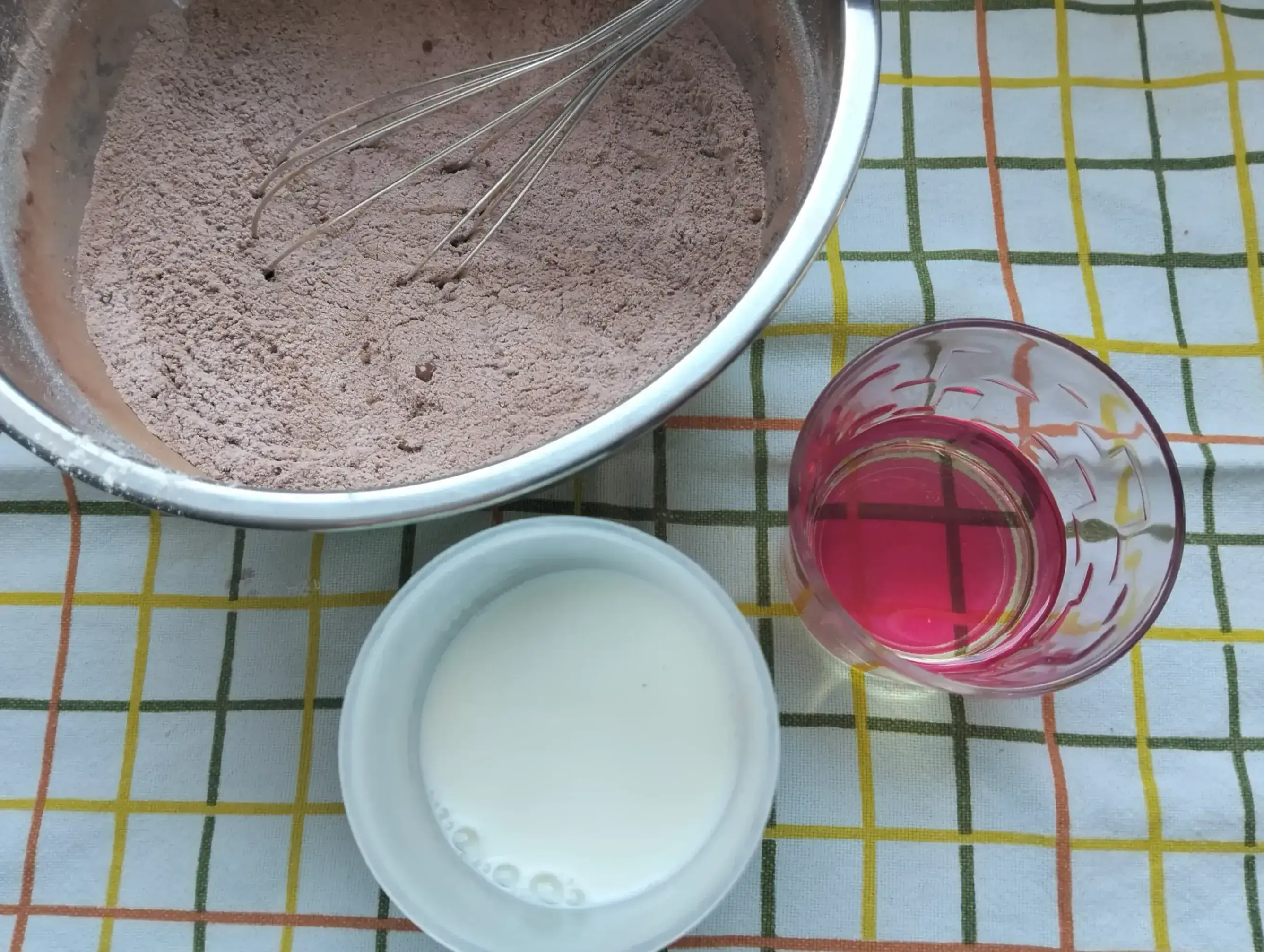 Десерт Осенний рассвет в тумане: шаг 2