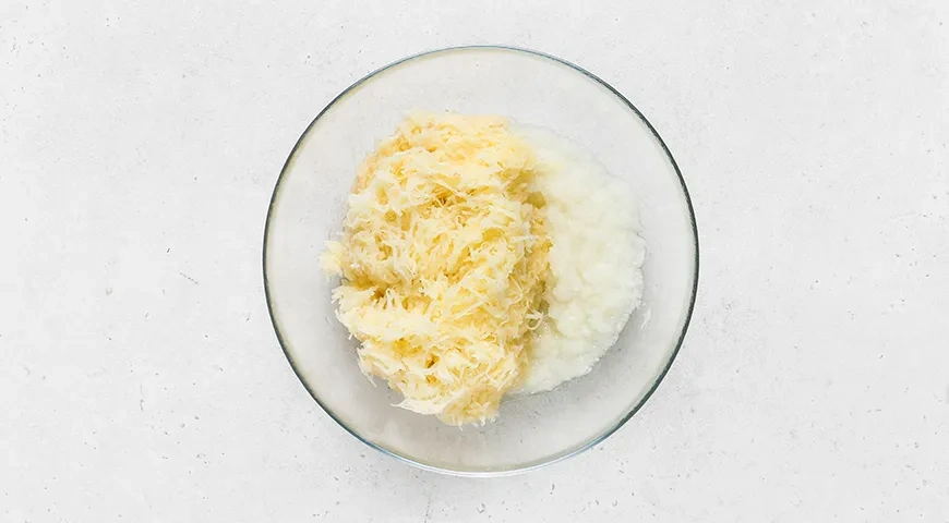 Драники с мясом: шаг 2