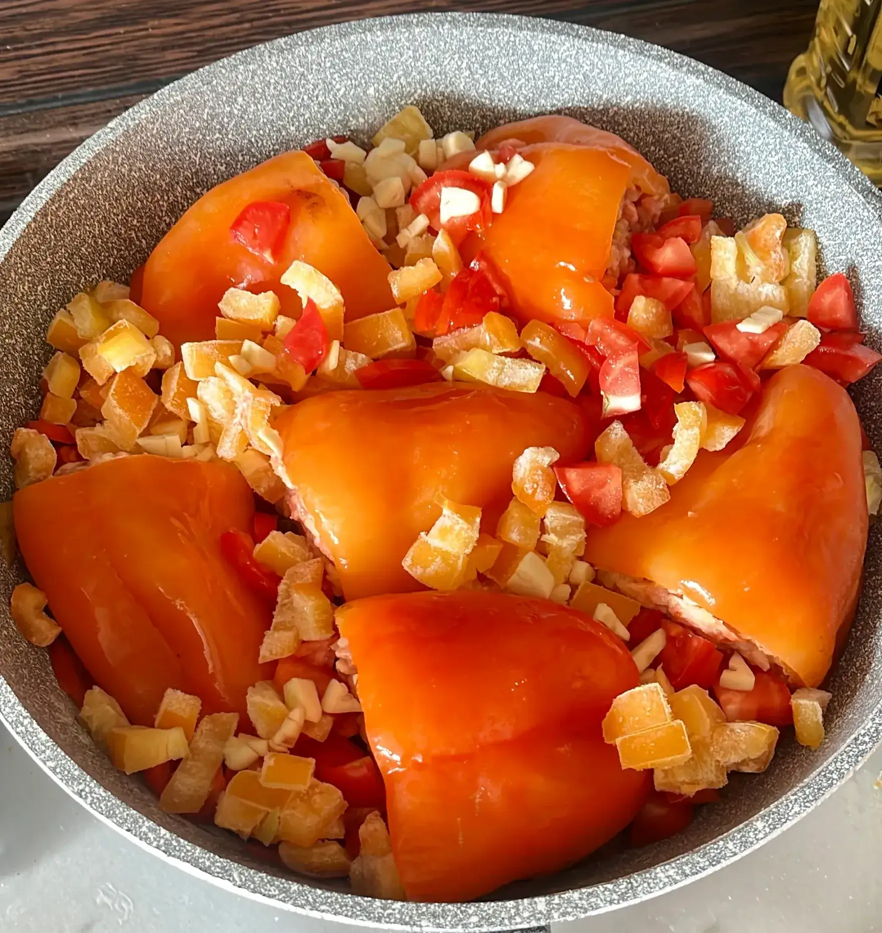 Перцы «Новогодние фонарики»: шаг 2