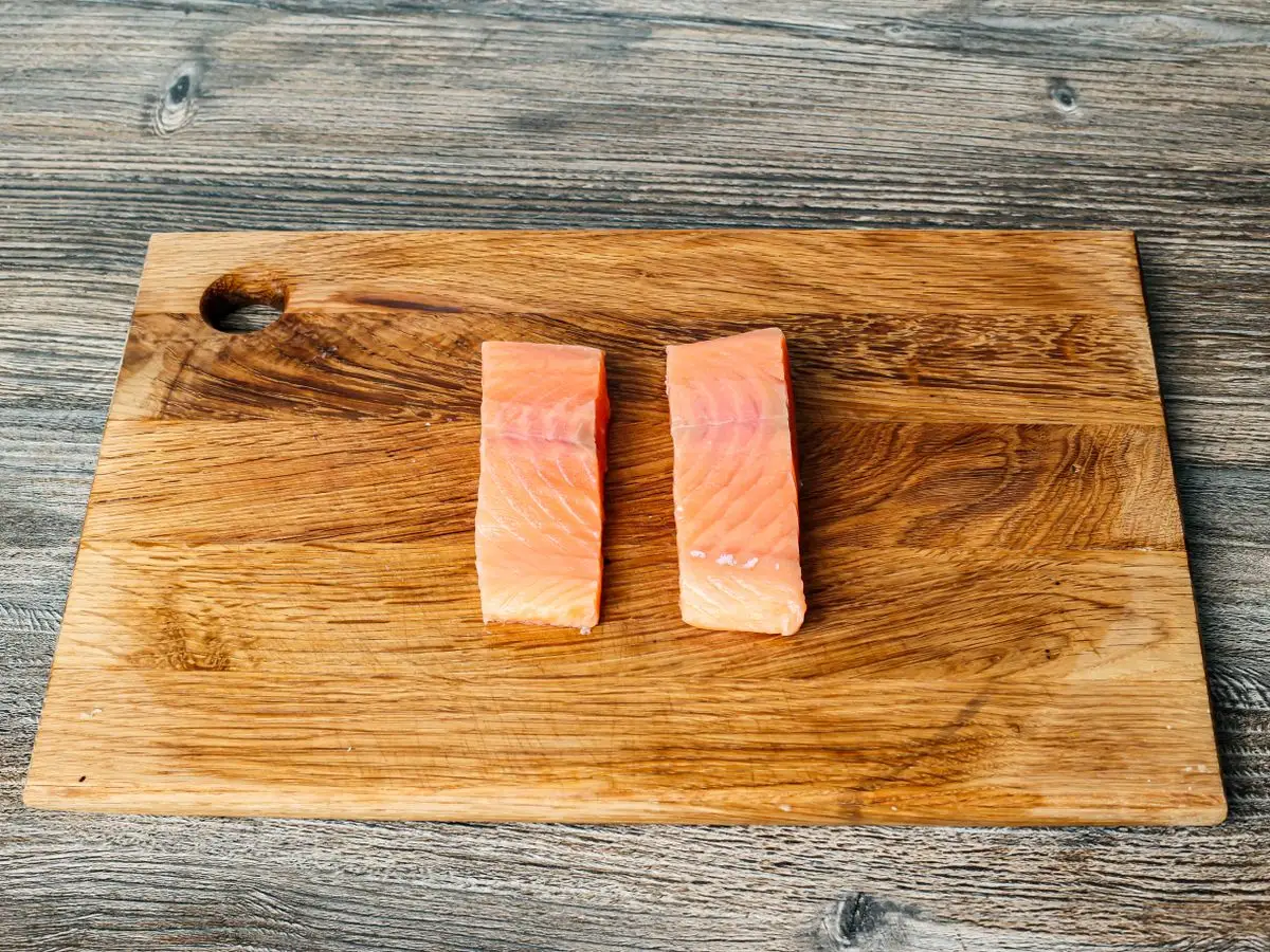 Шаг 2: Форель в сливках