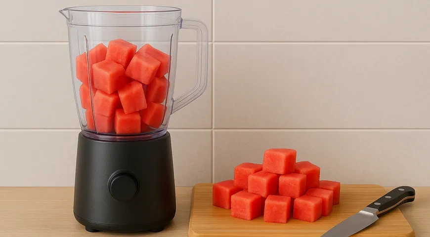 Фреш из арбуза в блендере: шаг 2