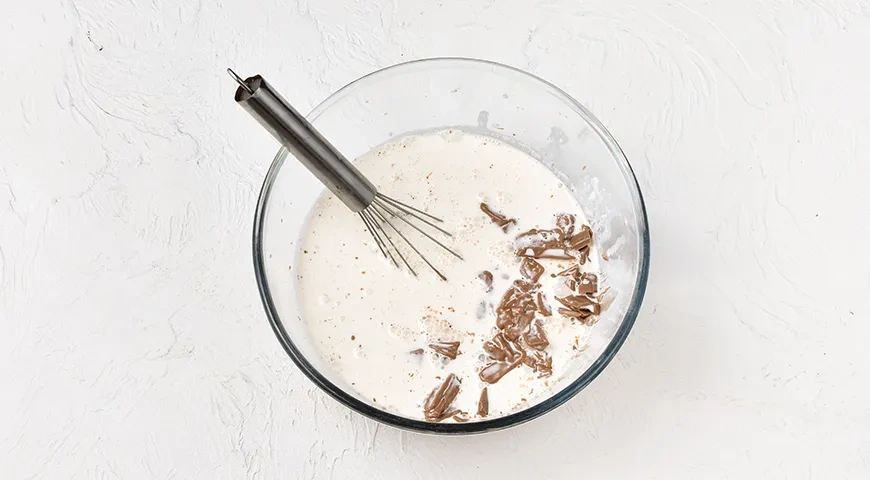 Ганаш для начинки торта: шаг 2