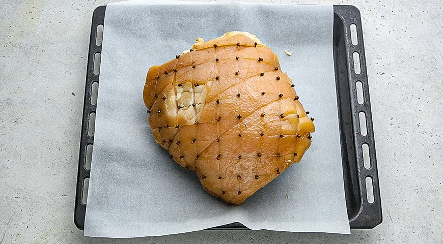 Глазированный окорок с ананасовой сальсой: шаг 2