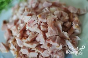 Шаг 2: Гороховый суп с копченой курицей