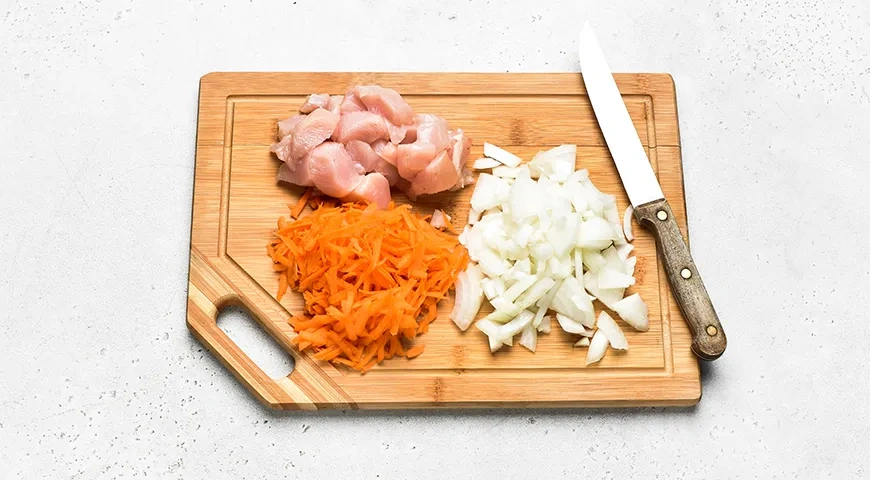 Гречка по-купечески в мультиварке с курицей: шаг 2