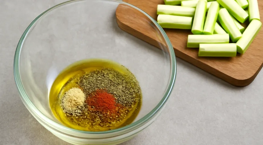 Кабачки с сыром в аэрогриле: шаг 2