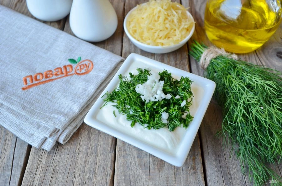 Шаг 2: Кабачки в духовке в сметане