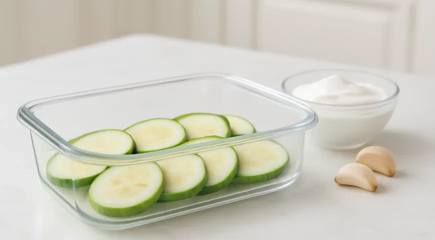 Кабачки в микроволновке под сыром: шаг 2