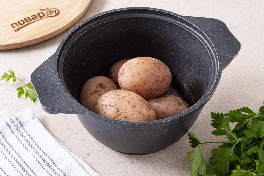 Шаг 2: Картофель ный салат на гарнир