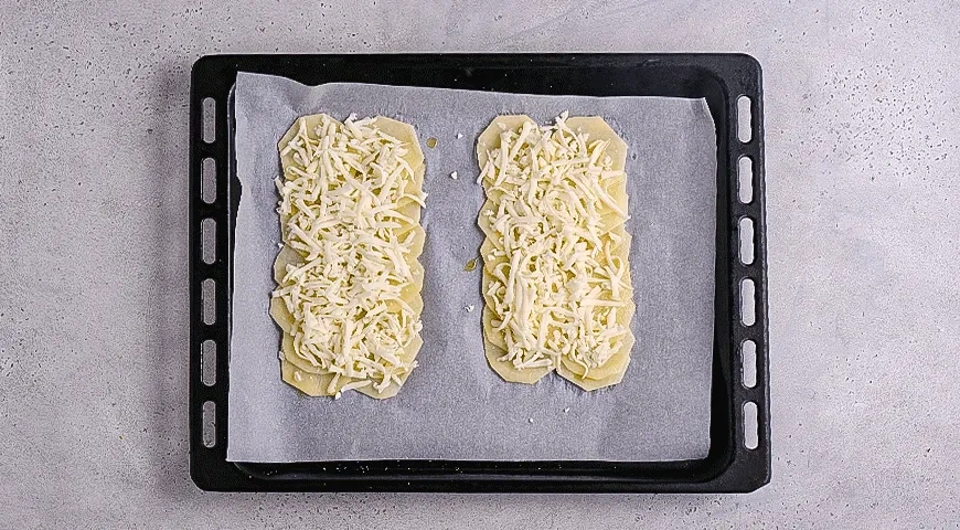 Картофельный сэндвич с вареной колбасой: шаг 2