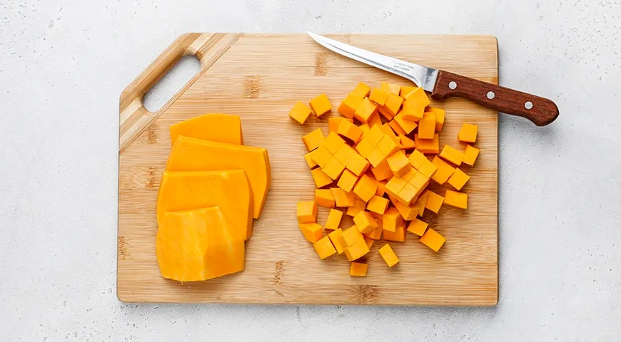 Каша Дружба с тыквой: шаг 2