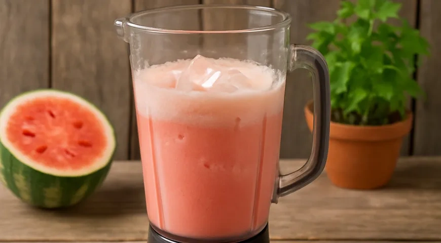 Коктейль из арбуза и молока: шаг 2