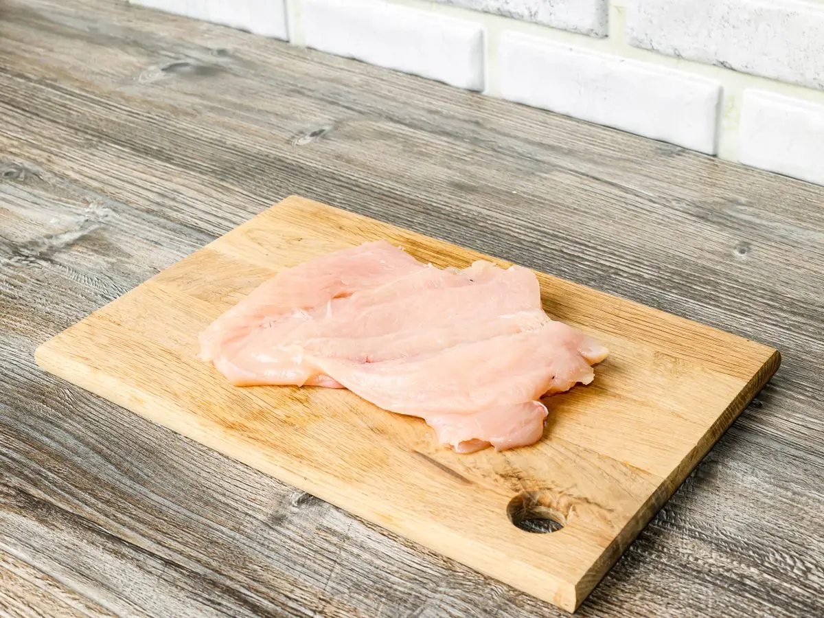 Шаг 2: Котлета по-киевски с грибами