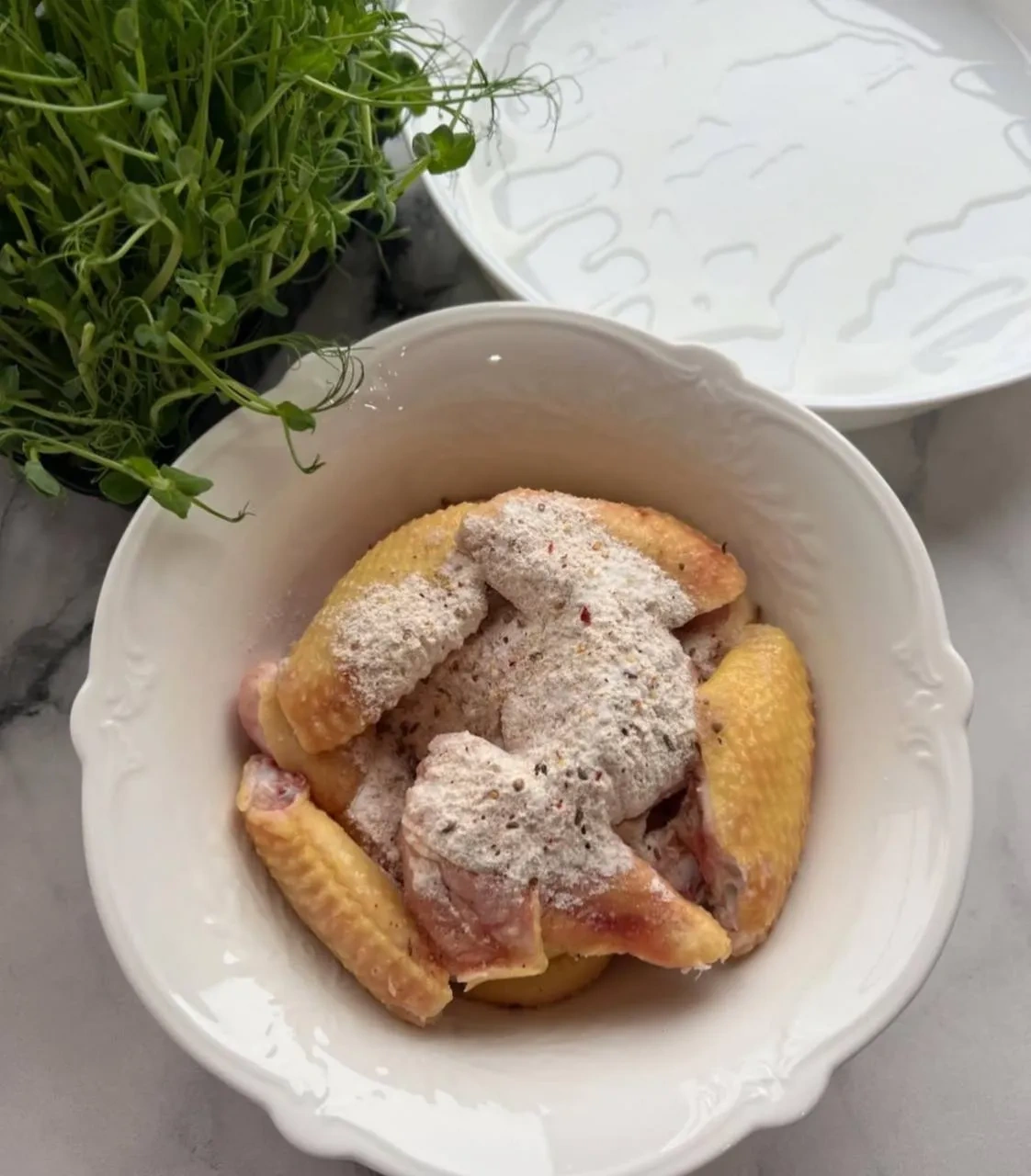 Крылышки в сырно-чесночном соусе: шаг 2