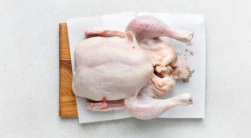 Курица в духовке целиком с хрустящей корочкой: шаг 2