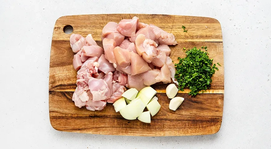 Куриные котлеты в аэрогриле: шаг 2