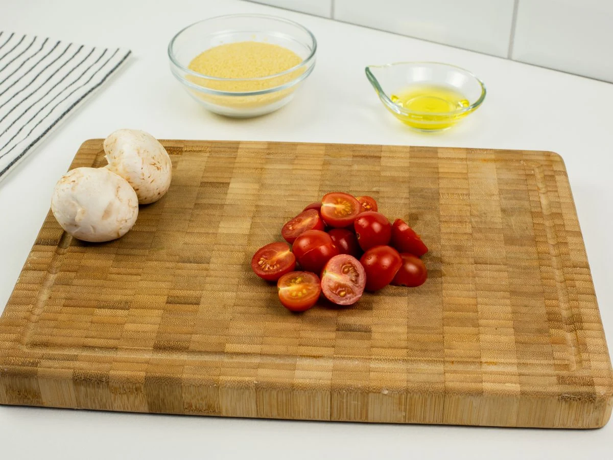 Шаг 2: Кускус с овощами