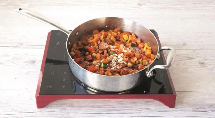 Кускус с овощами и йогуртом: шаг 2