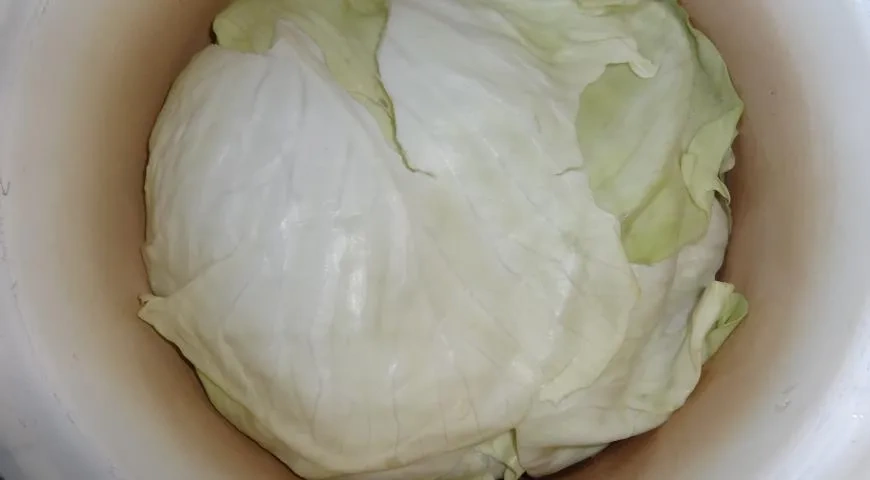 Квашеная капуста с медом: шаг 2