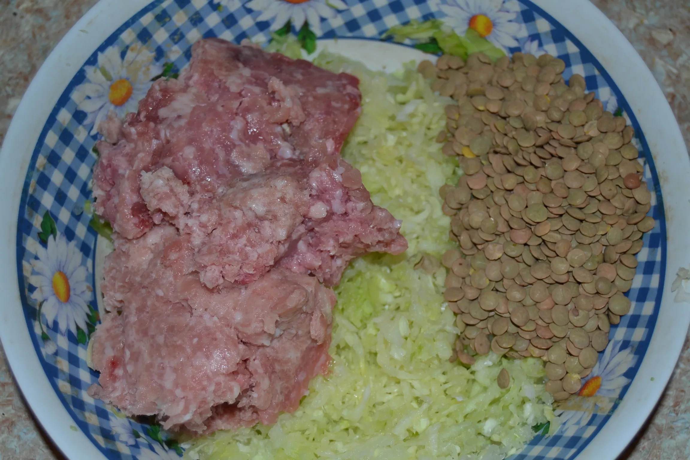 Ленивые голубцы с чечевицей: шаг 2