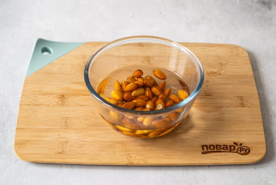 Шаг 2: Миндальный тофу