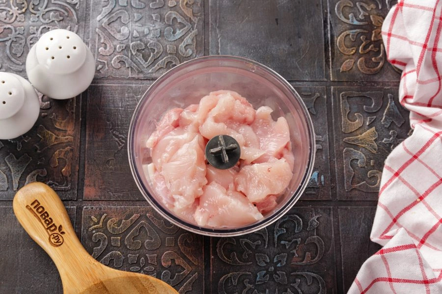 Шаг 2: Мясо пофранцузски из куриного фарш а