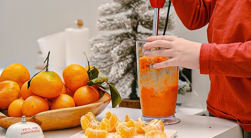 Облепиховый чай с мандарином: шаг 2