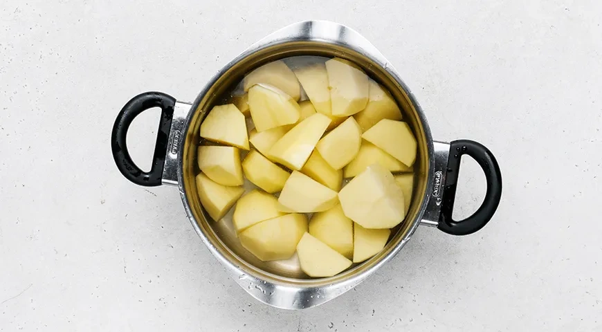 Обжаренное картофельное пюре с луком: шаг 2