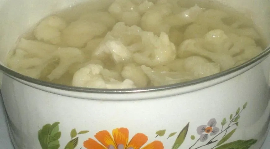 Оладьи из тыквы и цветной капусты: шаг 2