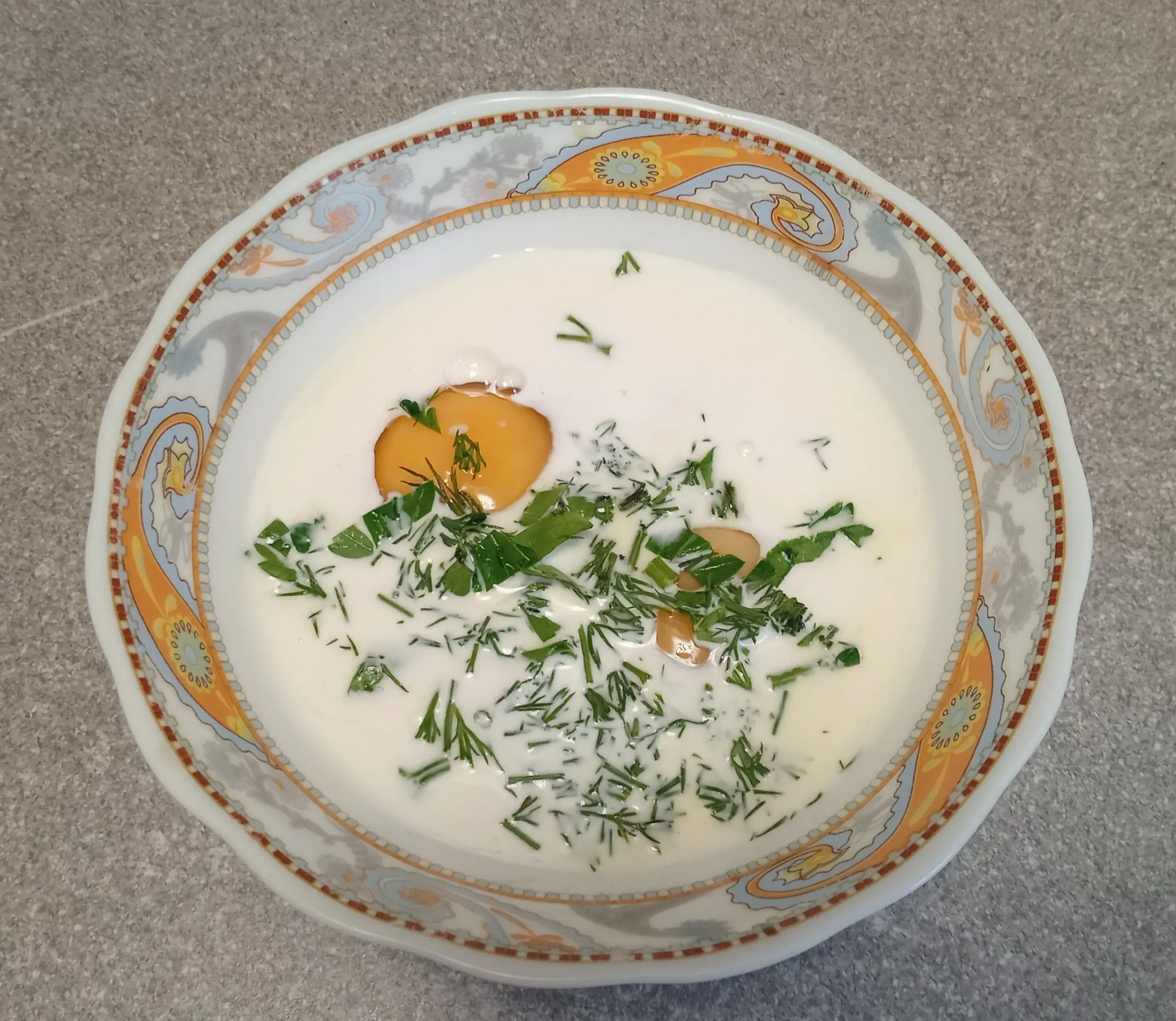 Омлет с опятами и зеленью: шаг 2