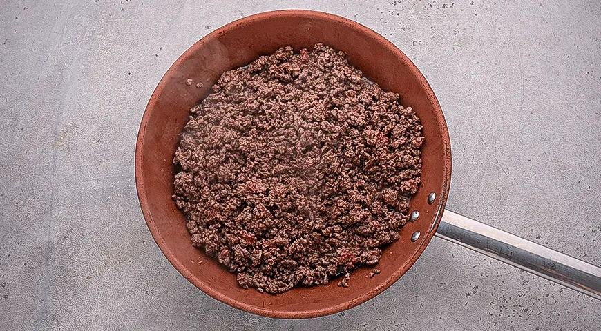 Острая лапша дан-дан с фаршем: шаг 2