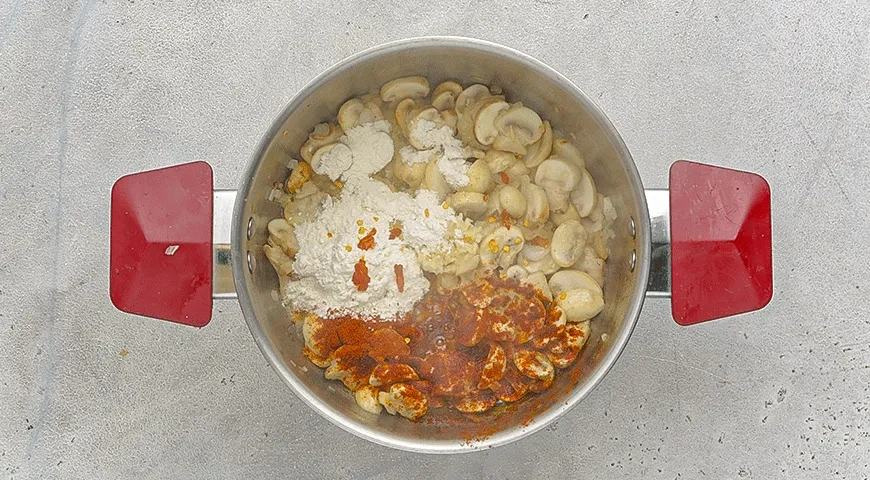 Острый крем-суп из шампиньонов: шаг 2