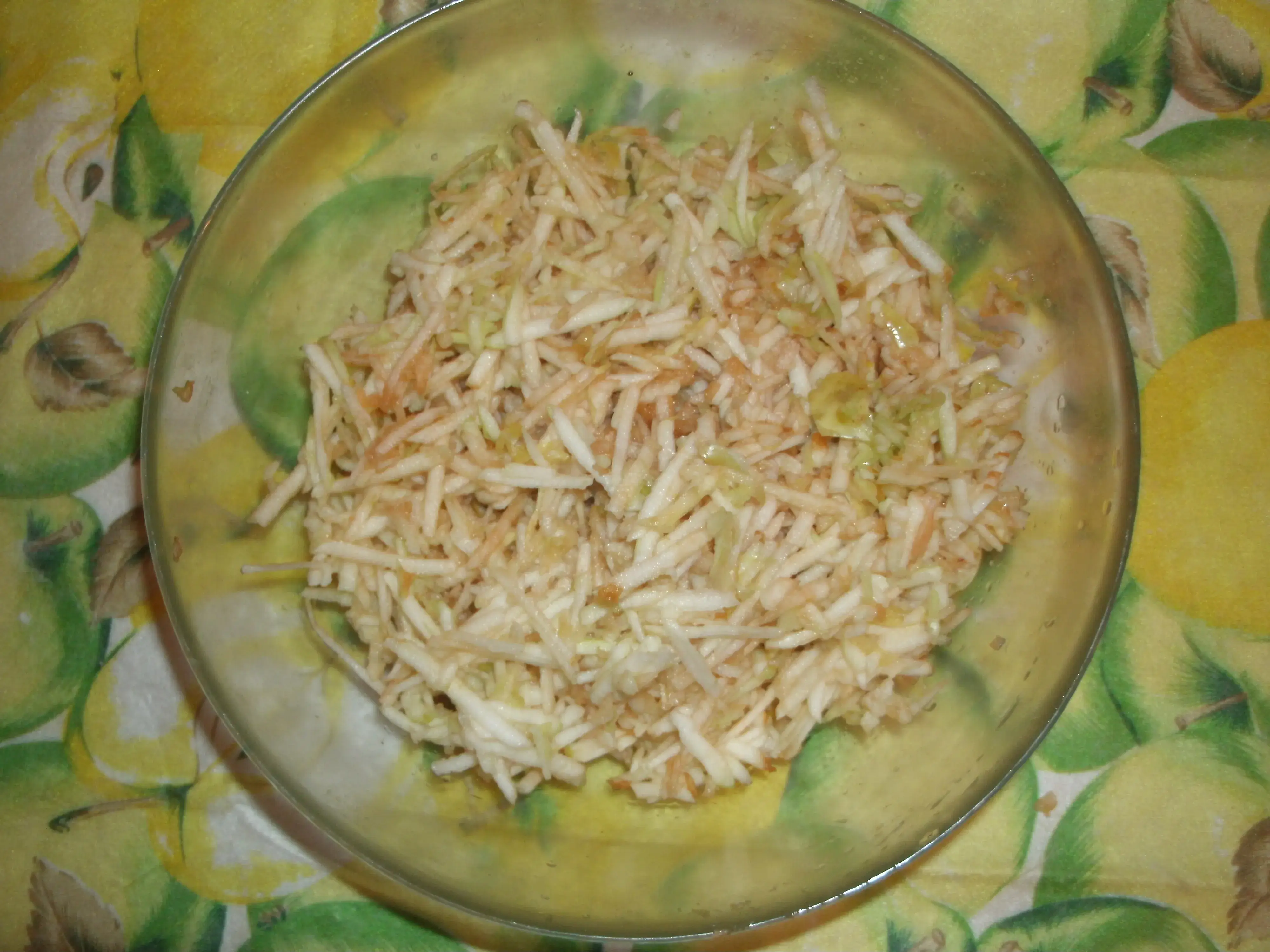 Овсяные оладьи с яблоками: шаг 2